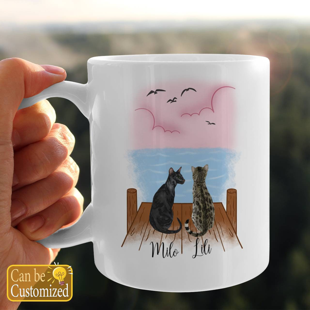 Personalize For 1 Cat - 2 Cat Mug