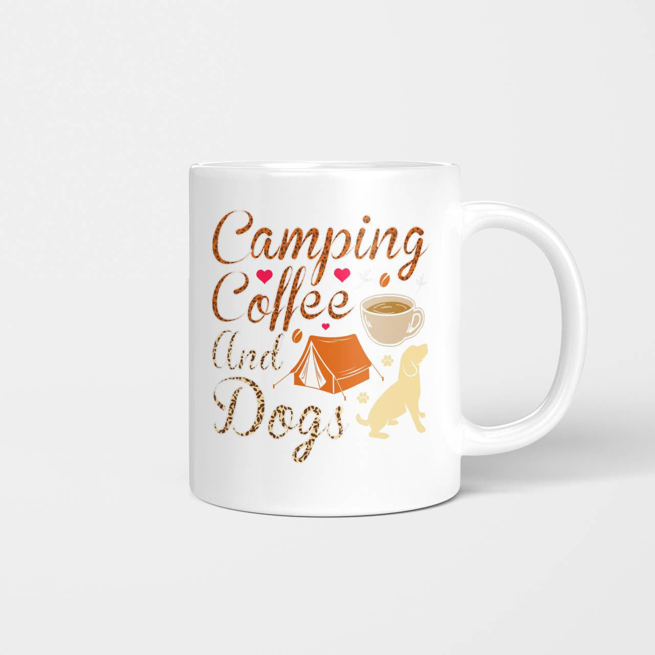 Camping Coffee And Dogs Mug
