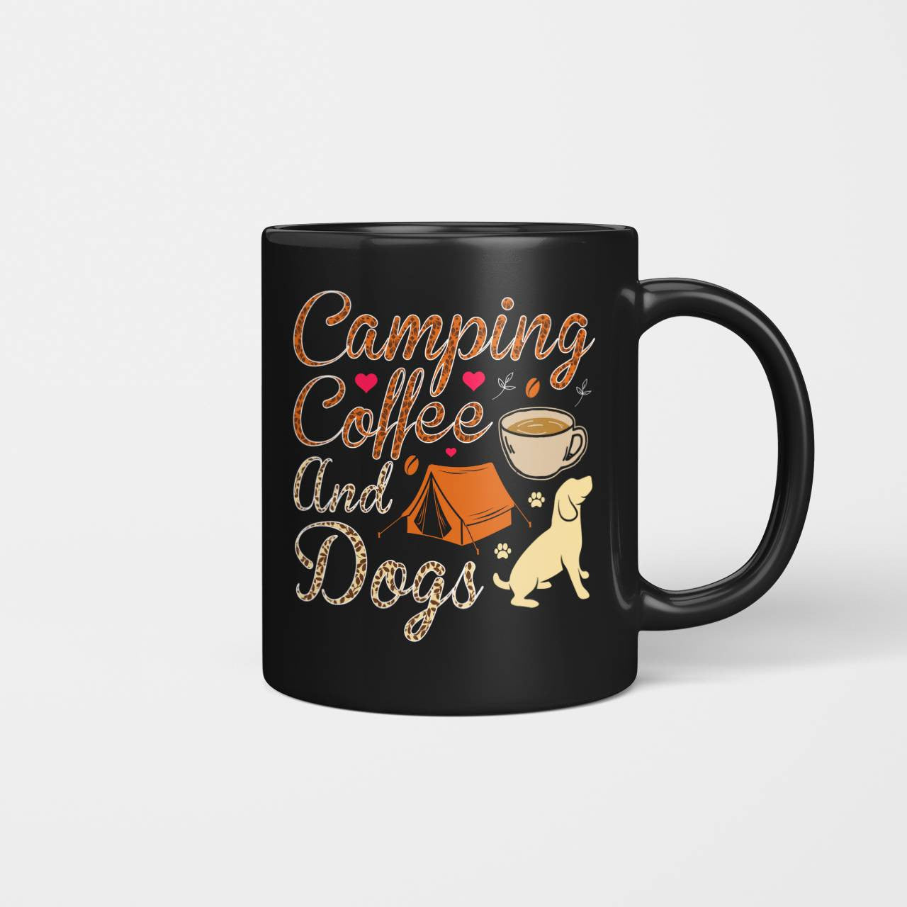 Camping Coffee And Dogs Mug