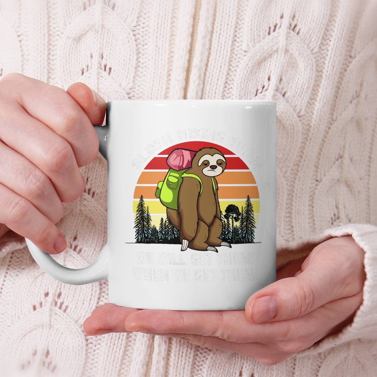 Sloth Hiking Team Mug