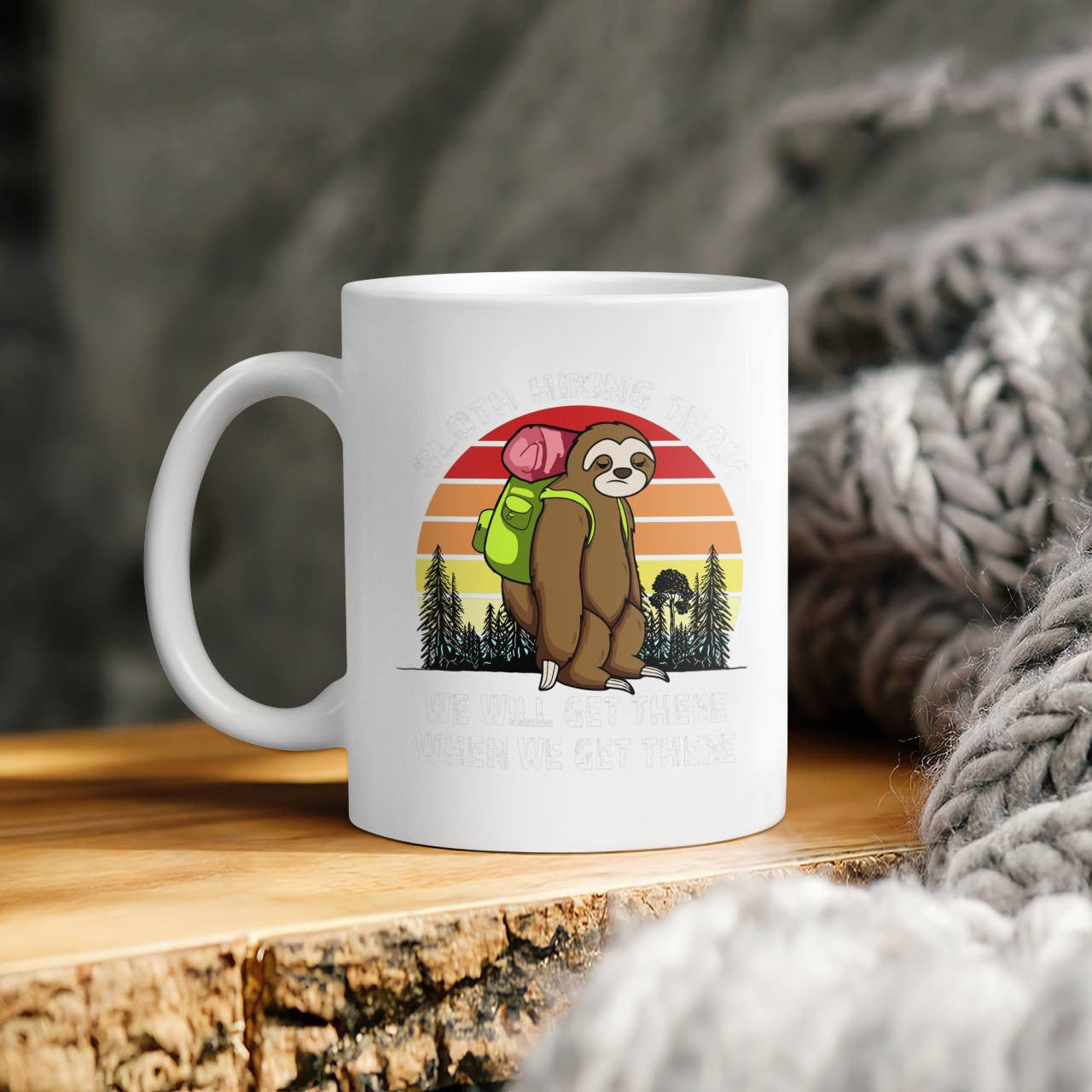 Sloth Hiking Team Mug