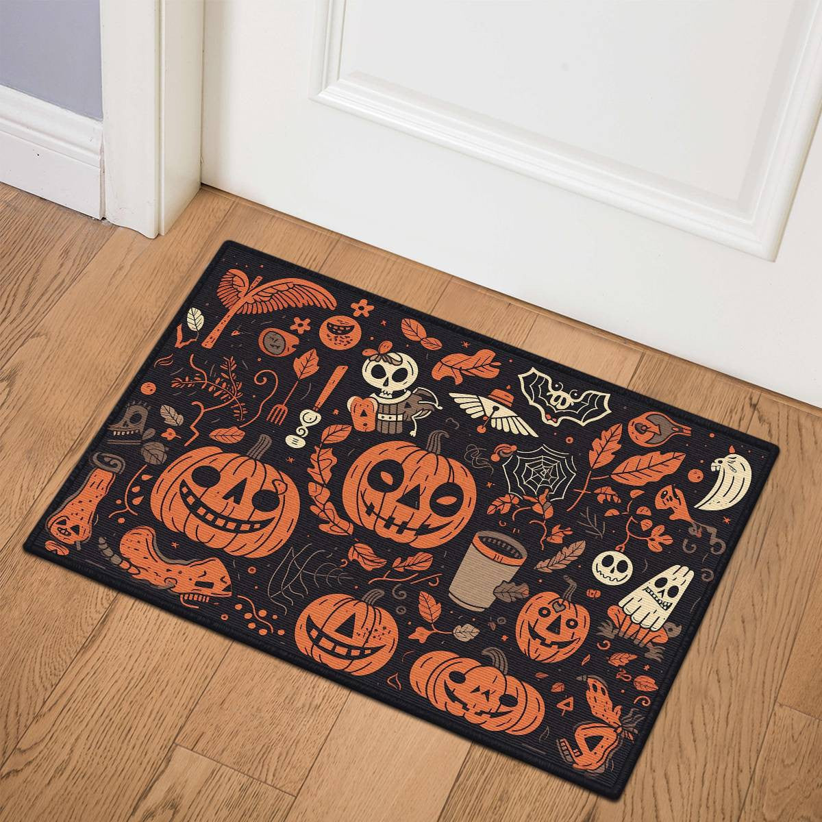 Halloween Patterns Door Mat