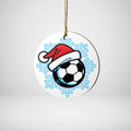 Football Snow Ornament