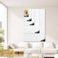 Beautiful in White with Your Photo Portrait Canvas