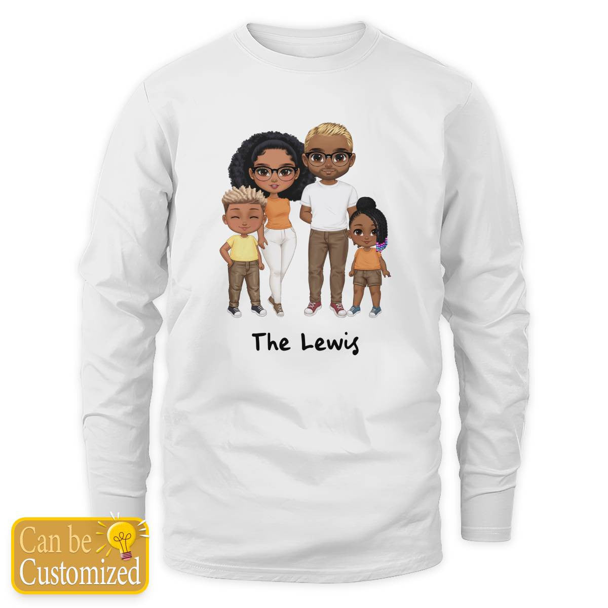 Pesonalized Family Long Sleeve Tee