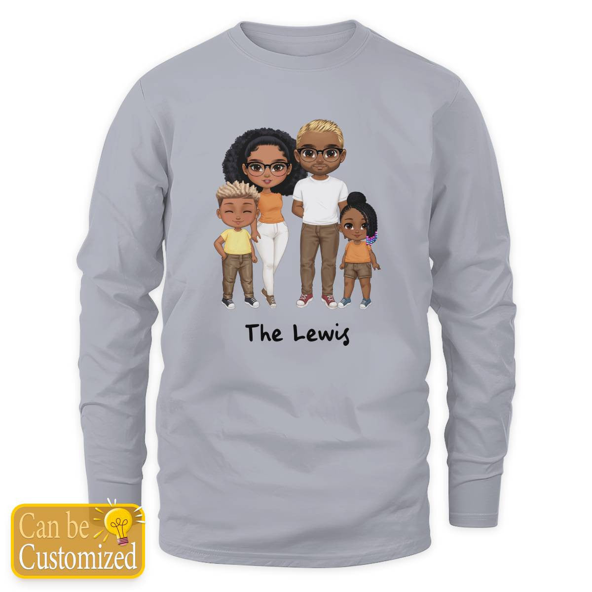 Pesonalized Family Long Sleeve Tee
