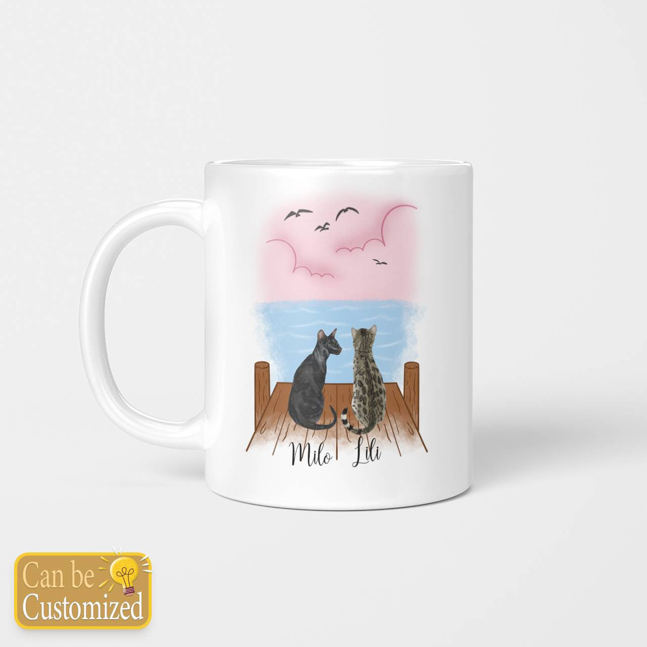 Personalize For 1 Cat - 2 Cat Mug
