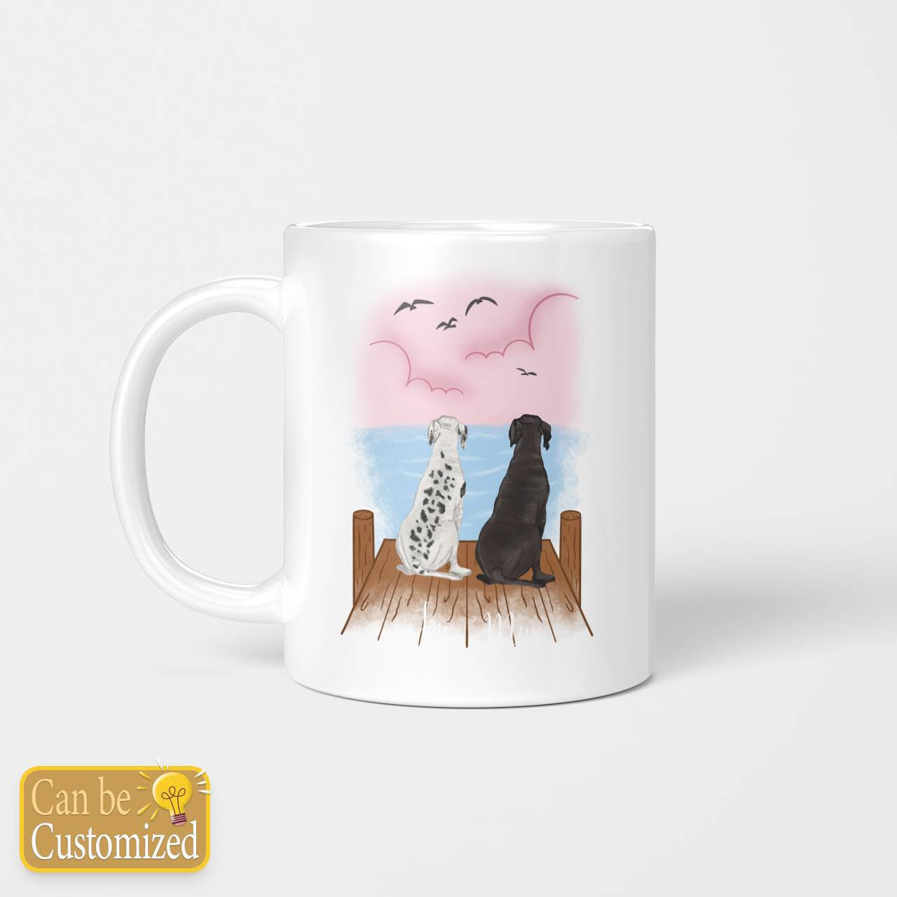 Personalize For 2 Dogs Mug