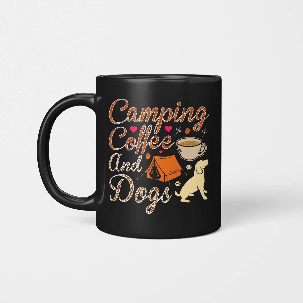 Camping Coffee And Dogs Mug