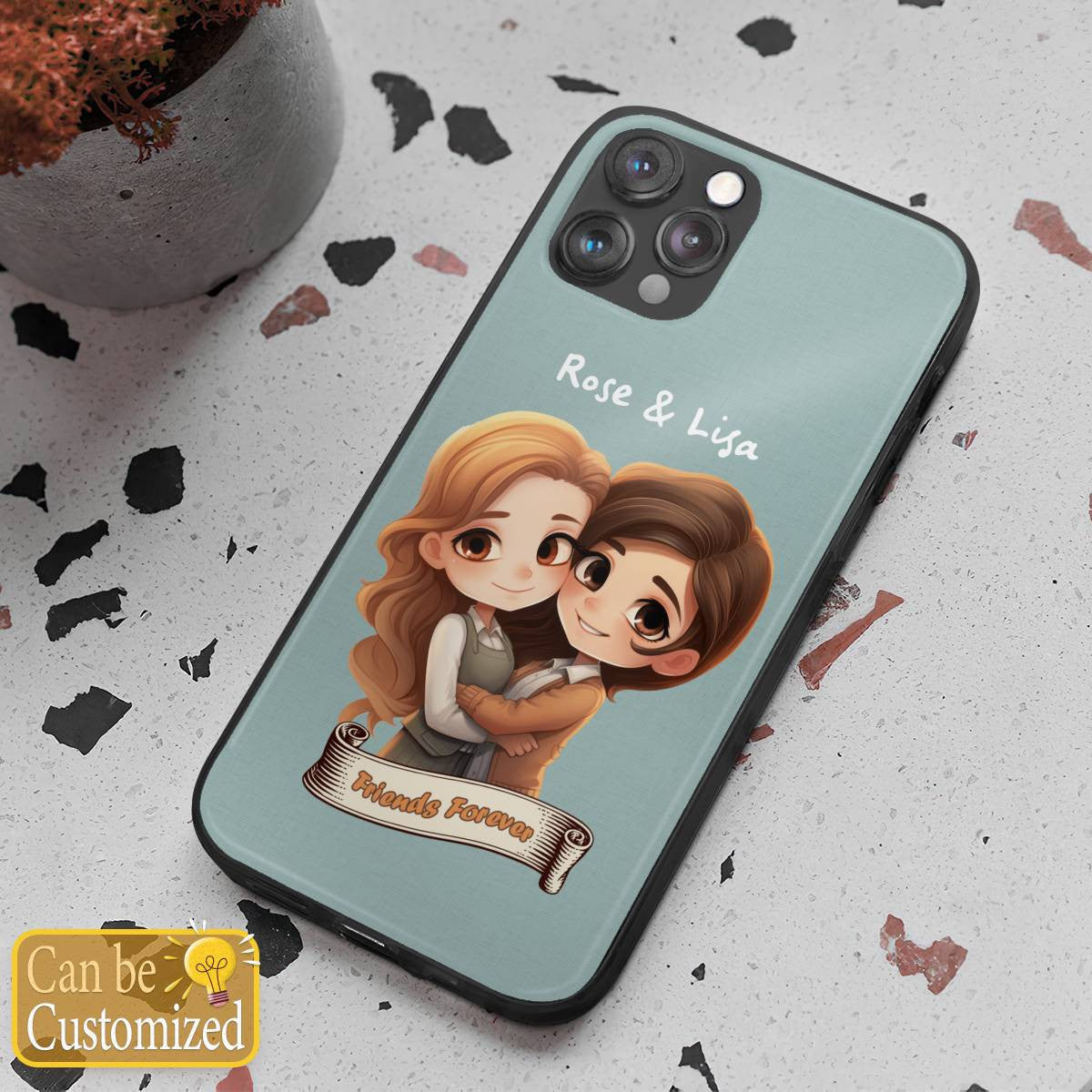 Friends Forever with Names Iphone Case