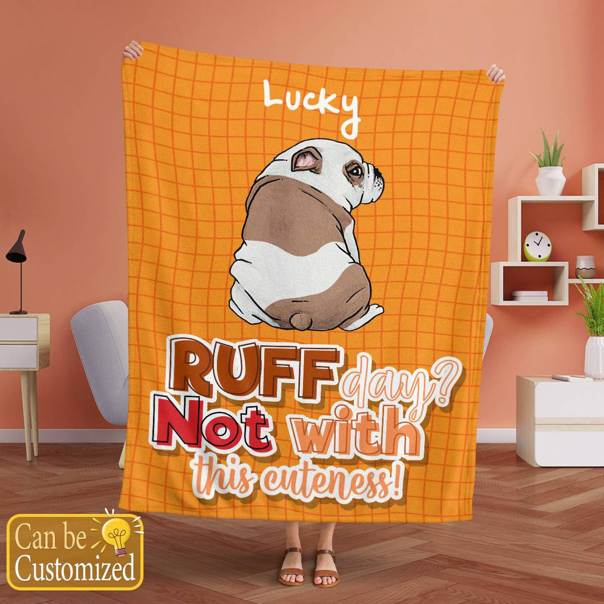 Ruff Day - Not with This Cuteness Fleece Blanket