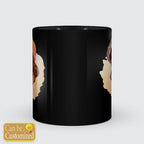 Chibi Warm Couple With Yours Names Beverage Mug