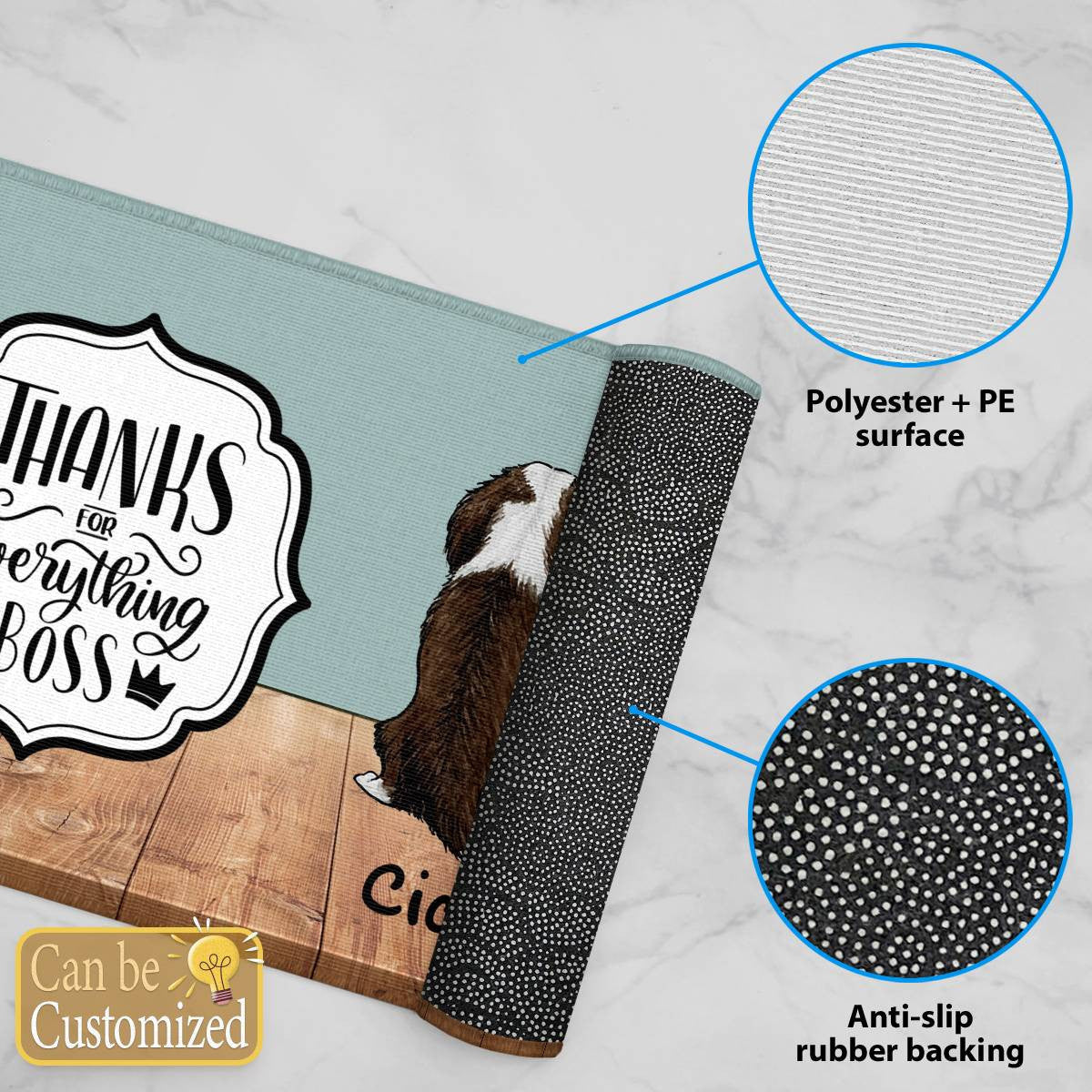 Thanks for Everything Boss Door Mat