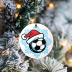 Football Snow Ornament