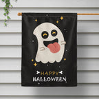 Happy Halloween Ghost Skull House Flag
