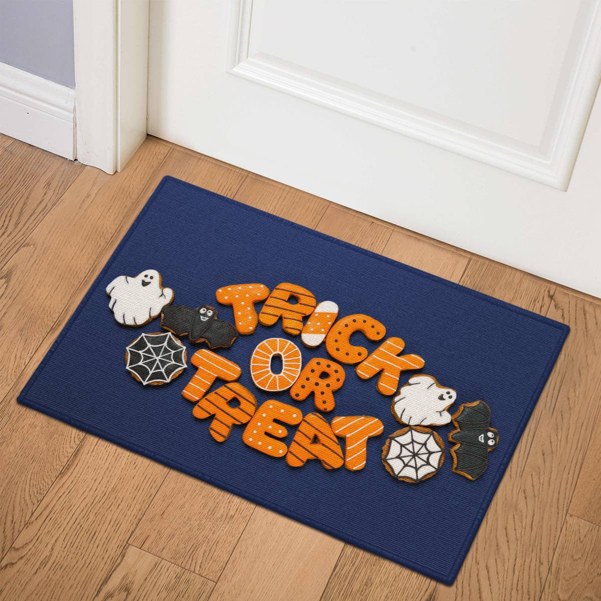 Trick Or Treat Cooke Door Mat
